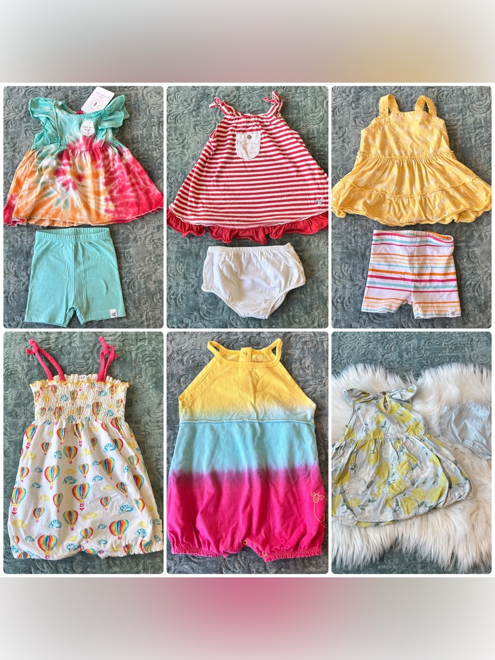 Burt’s Bees Baby 6 Piece Summer Outfits | Size 12 months